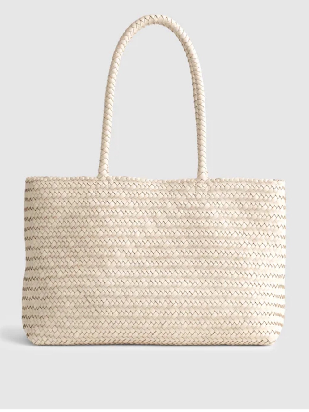 Madewell The Signiture Woven Tote Vintage Muslin Ivory Womens Purse